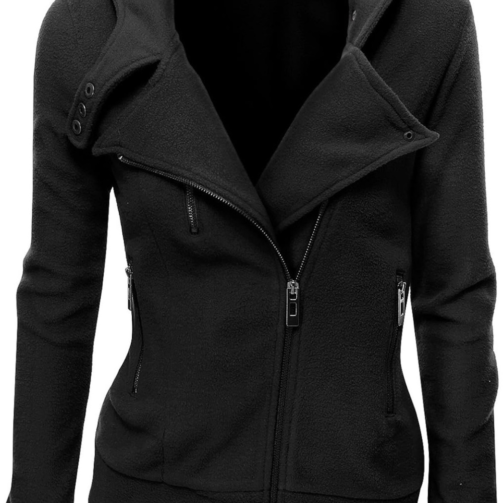 Black Fleece Moto Style Jacket